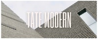 a building with the words tate modern on it