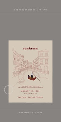 a poster with a drawing of a gondola in venice