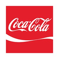 coca cola logo on a red background