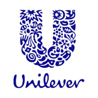 the unilever logo is shown on a white background