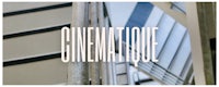 the word cinematique is written on the side of a building