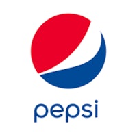 pepsi logo on a white background