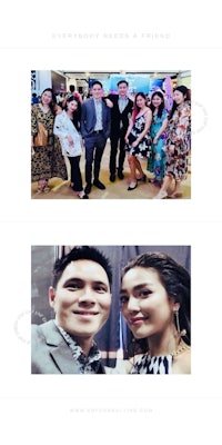 a man and a woman are posing for a picture