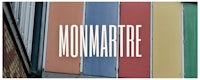 a colorful building with the word monmartre on it